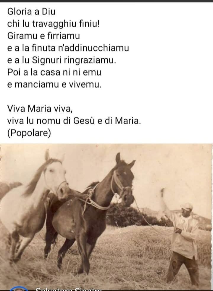 Solo chi ha sangue siciliano può sentire il brivido leggendo queste parole.